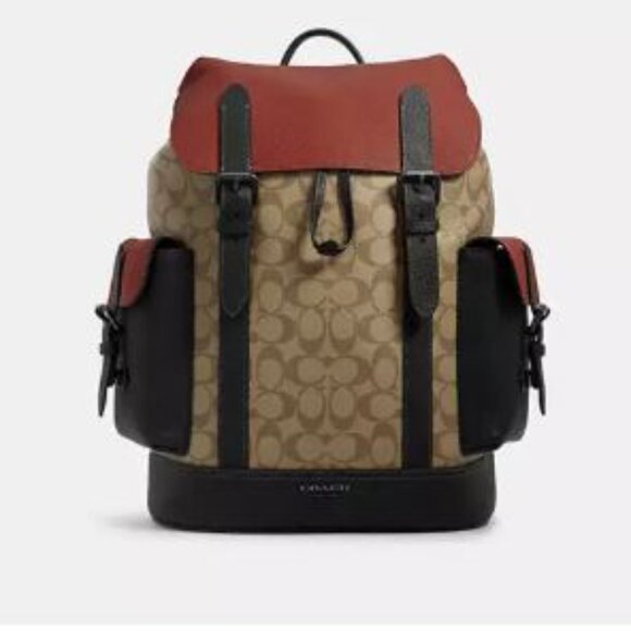 Coach Hudson Backpack in Signature Canvas - C8145 - Picture 1 of 13
